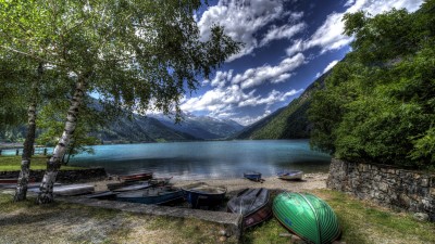 دریاچه-قایق-منظره-طبیعت